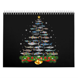 Haaien kerstboom kalender