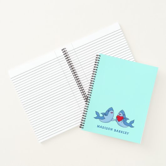 Haaien Kid's Cute Kawaii Notitieboek (Binnen)
