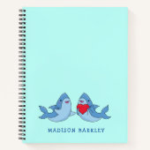 Haaien Kid's Cute Kawaii Notitieboek (Voorkant)