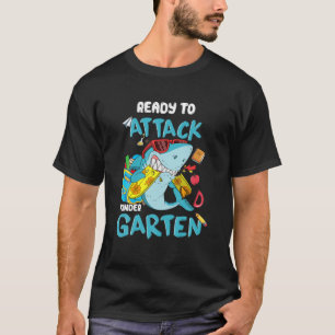 Haaien Kind aanvallen Kindergarten terug naar scho T-shirt
