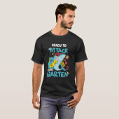 Haaien Kind aanvallen Kindergarten terug naar scho T-shirt (Voorkant volledig)