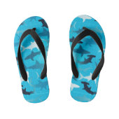 haaien! kinder teenslippers (Voetbed)