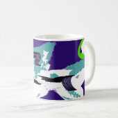 Haaien kunst koffiemok (Voorkant rechts)