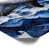 Haaien Kunst Poster (Hoek)