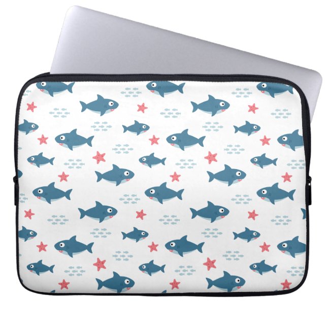 Haaien Laptop Sleeve (Voorkant)