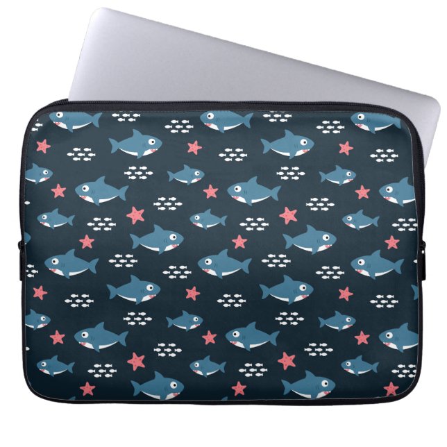 Haaien Laptop Sleeve (Voorkant)