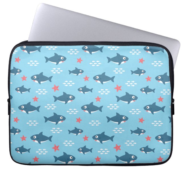 Haaien Laptop Sleeve (Voorkant)