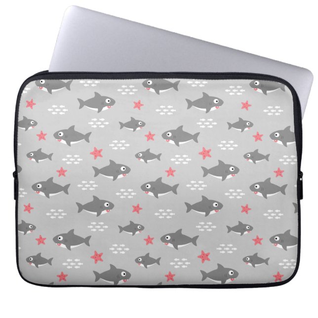 Haaien Laptop Sleeve (Voorkant)