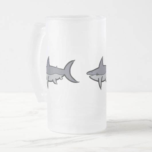 Haaien Matglas Bierpul (Voorkant links)