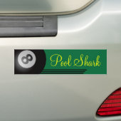 Haaien met acht ballen bumpersticker (Op auto)