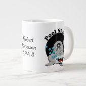 Haaien met acht ballen grote koffiekop (Voorkant rechts)