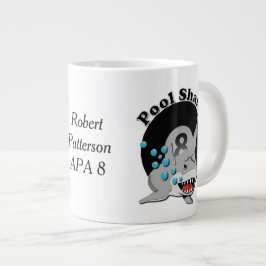 Haaien met acht ballen grote koffiekop