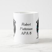 Haaien met acht ballen grote koffiekop (Voorkant)