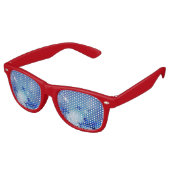 Haaien met bubbels retro zonnebril (Gekanteld)