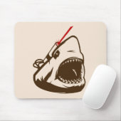 Haaien met een wrijvingslaserstraal muismat (Met muis)