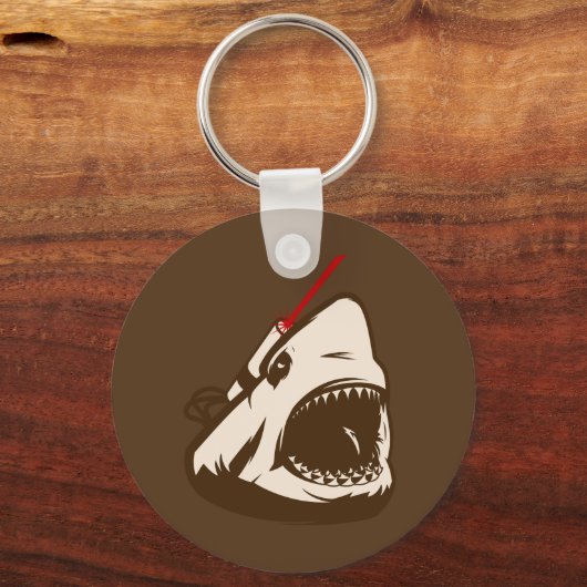 Haaien met een wrijvingslaserstraal sleutelhanger (Voorkant)