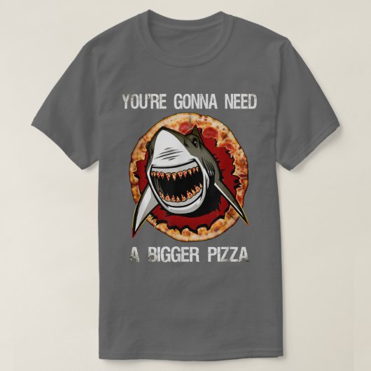 Haaien met Pizza Teeth T-Shirt (Design voorkant)
