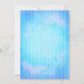 Haaien met schildpadden onder Zee van de geboorte Kaart (Achterkant)