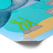 Haaien Nursery Print Dieren Kinderkamer Poster (Hoek)