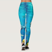 Haaien Oceaan Roofdier Kunst Leggings (Achterkant)