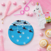 Haaien Ocean Blue Onderwater Papieren Bordje (Feest)