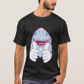 Haaien omhoog duimen t-shirt (Voorkant)