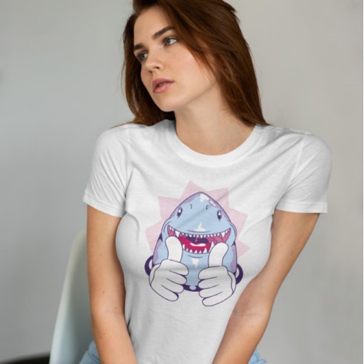 Haaien omhoog duimen t-shirt