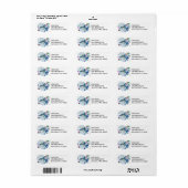 Haaien onder vissen etiket (Full Sheet)