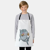 Haaien op Chess met Chess King Schort (Gedragen)