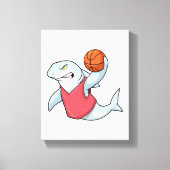 Haaien op sport met Basketball Canvas Afdruk (Voorkant)