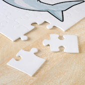 Haaien op sport met Basketball Legpuzzel (Zijkant)