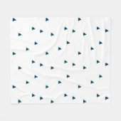 Haaien opgelet! fleece deken (Voorkant (Horizontaal))