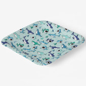 Haaien Papieren Bordje (Gebogen)