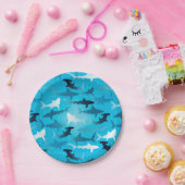 haaien! papieren bordje (Feest)