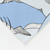 Haaien Patroondekens Fleece Deken (Hoek)