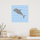 Haaien. Poster (Keuken)