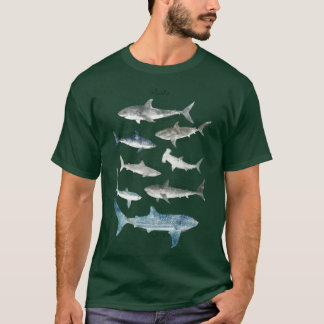 Haaien retro vriend t-shirt