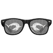 Haaien Retro Zonnebril (Voorkant)