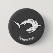 Haaien Ronde Button 5,7 Cm (Voorkant)