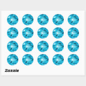 haaien! ronde sticker (Vel)