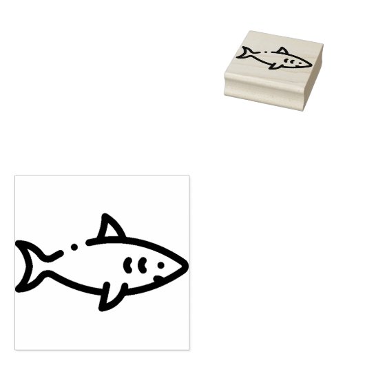 Haaien Rubberstempel (Gestempeld)
