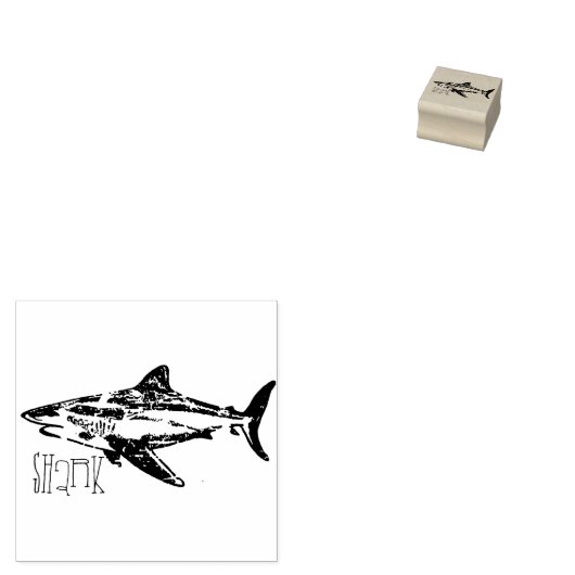 Haaien Rubberstempel (Gestempeld)