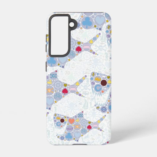 haaien samsung galaxy hoesje (Achterkant)