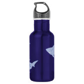 Haaien Schattigee Kinder waterfles met naam (Achterkant)