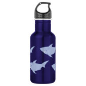 Haaien Schattigee Kinder waterfles met naam (Voorkant)