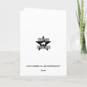 Haaien silhouet Groeten Kaart (Achterkant)