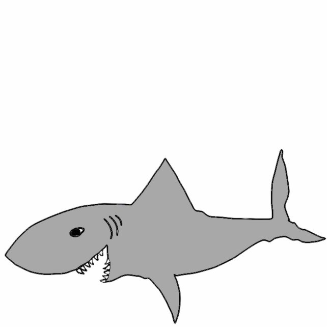 Haaien! Staand Fotobeeldje (Voorkant)