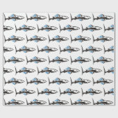 Haaien Stam Icon 1 Patroon Cadeaupapier (Vlak)