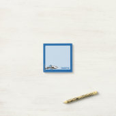 Haaien Stamicoon 1 Post-it® Notes (Op bureau)