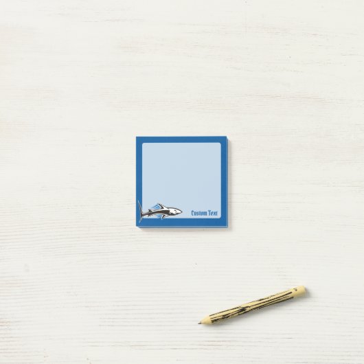 Haaien Stamicoon 1 Post-it® Notes (Op bureau)